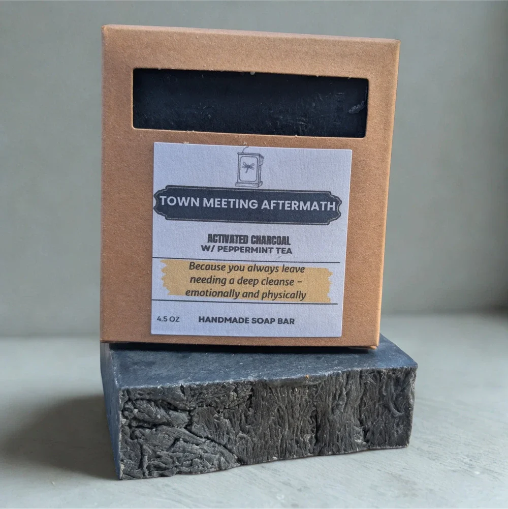 Handmade Soap Bar Activated Charcoal Peppermint Tea Tree Gilmore Girls Gift Idea